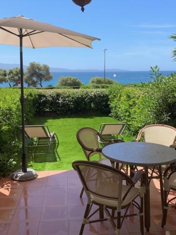 Grand Studio Route Des Sanguinaires Tres Belle Vue Mer Lägenhet Ajaccio  Exteriör bild